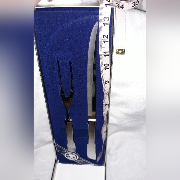 Towle Stainless Steel Carving Utensils (Fork & Knife) Vintage 2 Piece Set - Picture 15 of 16